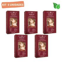 Kit 5 - Tintura Natural Henna Pó Surya Brasil Escolha Cor