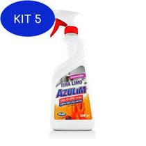 Kit 5 Tira Limo Azulim Spray 500Ml