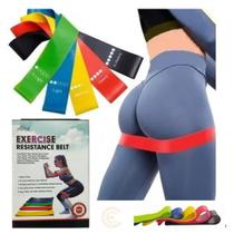 Kit 5 Tiras elásticas de resistencia para exercícios multiformas