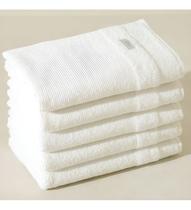 Kit 5 Toalha De Banho Branca Grande Hotel Spa 500g M. Tereza