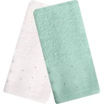 Kit 5 Toalha Lavabo Cristal Natalina 30x50cm Off White Mar Mediterrâneo Kit 5 Toalha Lavabo Cristal Natalina 30x50cm Off White Mar Mediterrâneo