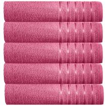 Kit 5 toalhas banhão 100% algodão 90x150 cm teka comfort