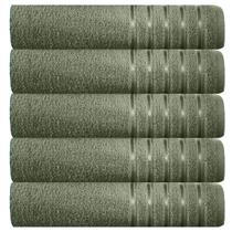 Kit 5 toalhas banhão 100% algodão 90x150 cm teka comfort