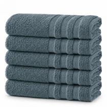 Kit 5 Toalhas Banhão Gigantes Firenze 100 Algodão Fio Penteado 80x150cm