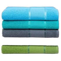 Kit 5 Toalhas Banho Ponto Cruz Artesanato 68X130 Masculino Kit 5 Toalhas Banho Ponto Cruz Artesanato 68X130 Masculino