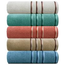 Kit 5 Toalhas de Banho 100% Algodão Felpudas 68x135cm Classic Kit 5 Toalhas de Banho 100% Algodão Felpudas 68x135cm Classic