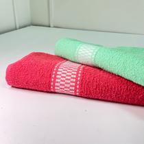 Kit 5 Toalhas de banho básica detalhada confortável - Filó modas