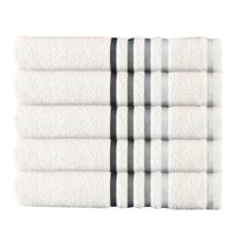 Kit 5 toalhas de banho branca jogo de toalha branca jogo de banho