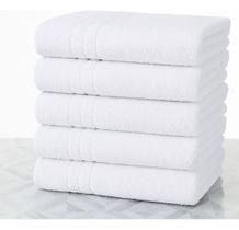 Kit 5 Toalhas De Banho Brancas Hotel Felpuda 300 Gramatura Kit 5 Toalhas De Banho Brancas Hotel Felpuda 300 Gramatura