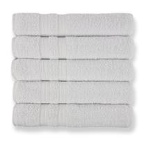 Kit 5 Toalhas De Banho Para Hoteis Super Grossa Felpuda E Macias 100% Algodão Beka Luxo Branco