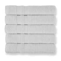 Kit 5 Toalhas De Banho Para Hoteis Super Grossa Felpuda E Macias 100% Algodão Beka Luxo produto com cor Branco.