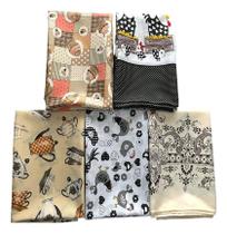 Kit 5 Toalhas De Mesa Retangular Estampa Variadas 2,10x1,40 Kit 5 Toalhas De Mesa Retangular Estampa Variadas 2,10x1,40