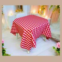 Kit 5 toalhas de mesa xadrez 1,40 x1,40 festa bar picnic tecido fino Kit 5 toalhas de mesa xadrez 1,40 x1,40 festa bar picnic tecido fino