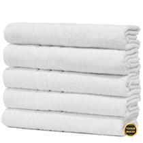 Kit 5 Toalhas De Salao Beleza/barbearia 70x44cm 100% Algodão Branca