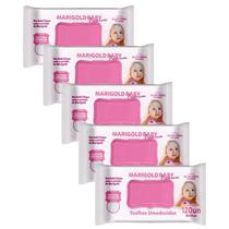 Kit 5 Toalhas Umedecidas Marigold Premium Rosa com 120 unidades Kit 5 Toalhas Umedecidas Marigold Premium Rosa com 120 unidades