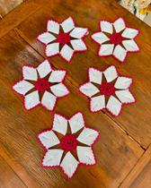 Kit 5 Toalhinhas De Chá Folhas De Uva 25cm Kit 5 Toalhinhas De Chá Folhas De Uva 25cm