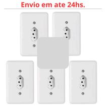 Kit 5 Tomada 10A Stylus Branca Ilumi Kit 5 Tomada 10A Stylus Branca Ilumi