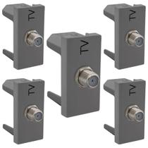 Kit 5 Tomada Antena Tv Legrand Pial Plus+ 635030 Bege Kit 5 Tomada Antena Tv Legrand Pial Plus+ 635030 Bege