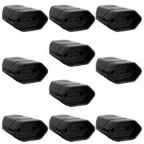 Kit 5 Tomada Fêmea 2p 10A Desmontável Com Inmetro Preto Bivolt Kit 5 Tomada Fêmea 2p 10A Desmontável Com Inmetro Preto Bivolt