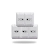 Kit 5 Tomada Simples 10A 250V Aria Branco Tramontina