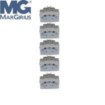 Kit 5 Tomadas 20A 2 pinos + Terra Modelo Sleek Branco Margirius Kit 5 Tomadas 20A 2 pinos + Terra Modelo Sleek Branco Margirius