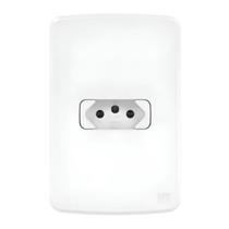 Kit 5 Tomadas 20a 2pt 250v com placa 4x2 Branco Weg Composé Kit 5 Tomadas 20a 2pt 250v com placa 4x2 Branco Weg Composé