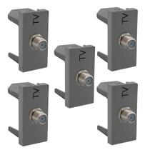 Kit 5 Tomadas Antena Tv Pial Plus+ Cz - Qualidade Legrand Kit 5 Tomadas Antena Tv Pial Plus+ Cz - Qualidade Legrand