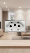 Kit 5 Tomadas Elétricas 2P+T 10A 250V Branco Kit 5 Tomadas Elétricas 2P+T 10A 250V Branco
