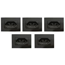 Kit 5 Tomadas P/moveis Margirius 2p+t Preta 10a 250v Kit 5 Tomadas P/moveis Margirius 2p+t Preta 10a 250v