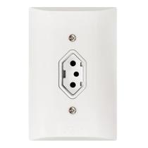 Kit 5 Tomadas Simples 10A 2p+t + Kit 5 Interruptores 1 Tecla Simples Com Espelho Bivolt 127V e 250V Branco Kit 5 Tomadas Simples 10A 2p+t + Kit 5 Interruptores 1 Tecla Simples Com Espelho Bivolt 127V e 250V Branco
