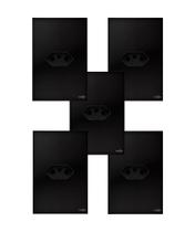 Kit 5 Tomadas Simples 20A Glass Espelho 4x2 Acrilico Preto Kit 5 Tomadas Simples 20A Glass Espelho 4x2 Acrilico Preto