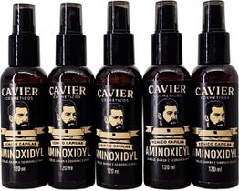 Kit 5 Tonicos Aminoxidyl Crescimento Capilar 600ml Cavier