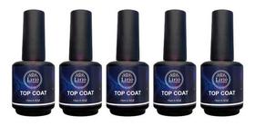 Kit 5 Top Coat Lirió Led Uv Extra Brilho Unhas Acrigel Gel