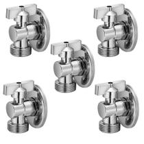 Kit 5 Torneira De Esfera P/ Maquina De Lavar Roupa 1/2 X 3/4
