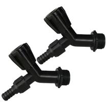 Kit 5 Torneiras de Jardim com Bico para Mangueira preta 1/2'' e Rosca 3/4''