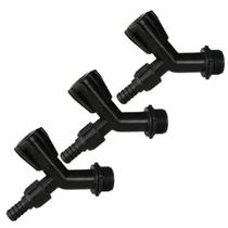 Kit 5 Torneiras de Jardim com Bico para Mangueira preta 1/2'' e Rosca 3/4''