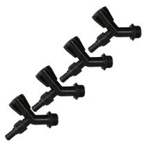 Kit 5 Torneiras de Jardim com Bico para Mangueira preta 1/2'' e Rosca 3/4''