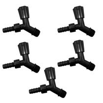 Kit 5 Torneiras Para Tanque E Jardim Bico 1/2 Preta Preto