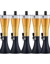 Kit 5 Torre Chopeira Copo 2.5L 2 Bastões 1 Tulipa Marchesoni