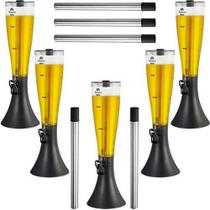 Kit 5 Torres De Chopp Marchesoni 2,5 Litros C/ 5 Refil Extra