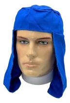 Kit 5 Touca Arabe Mik / Capuz Soldador Em Brim Azul Proteção
