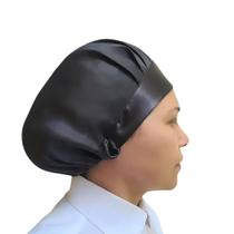 Kit 5 Touca Multi-funcional de cetim preto com elástico Kit 5 Touca Multi-funcional de cetim preto com elástico