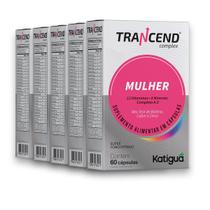 Kit 5 Trancend Completo Mulher Katiguá 60 Cápsulas Kit 5 Trancend Completo Mulher Katiguá 60 Cápsulas