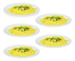 Kit 5 Travessas Tradicional Rasas 20cm Melamina Gourmet Mix