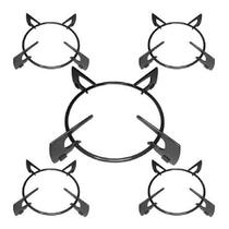 Kit 5 Trempe Grelha Grade Cooktop Fischer Tripla Chama