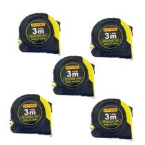 Kit 5 Trena De Aço 3 Metros X 15mm Emborrachada Com Trava