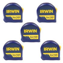 Kit 5 Trena De Aço Standart 5 Metros Abs Com Trava Iw13947 Irwin Profissional de bolso Kit 5 Trena De Aço Standart 5 Metros Abs Com Trava Iw13947 Irwin Profissional de bolso