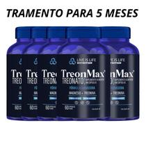 Kit 5 TreonMax Magnésio Treonato 500 mg original O mineral da Memória e da Concentração!