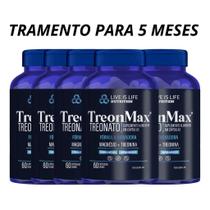 Kit 5 Treonmax Magnesio Treonato 60 Capsula Original