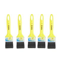 Kit 5 Trincha Media 519 2" Cerda Preta Sintética Esmalte Madeira Metais Óleo Tigre Kit 5 Trincha Media 519 2" Cerda Preta Sintética Esmalte Madeira Metais Óleo Tigre